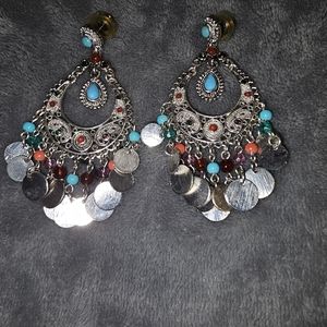 Silver earrings